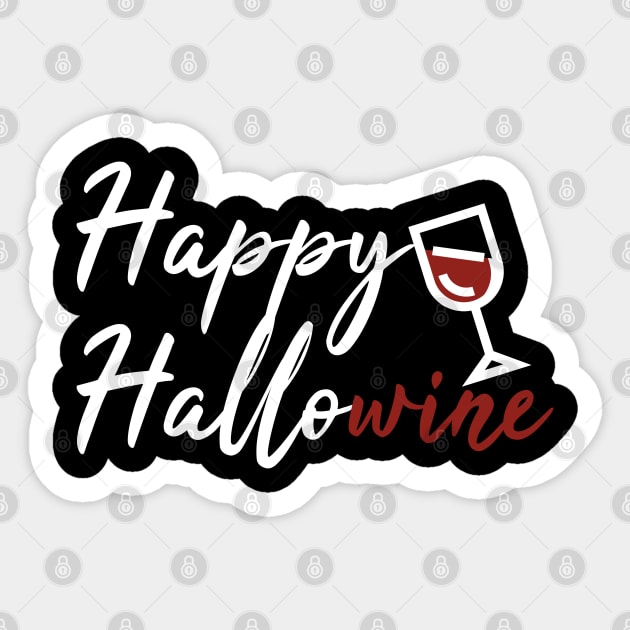 Happy Hallowine Sticker by LunaMay